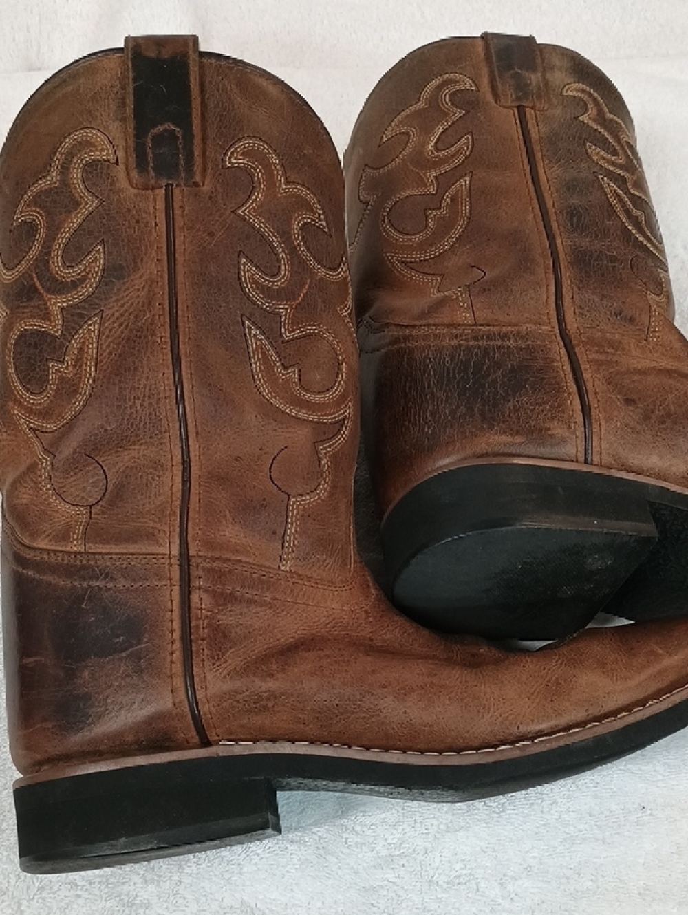 Boys Size 7 Smokey Mountain Leather Cowboy Boots - Picture 11 of 16